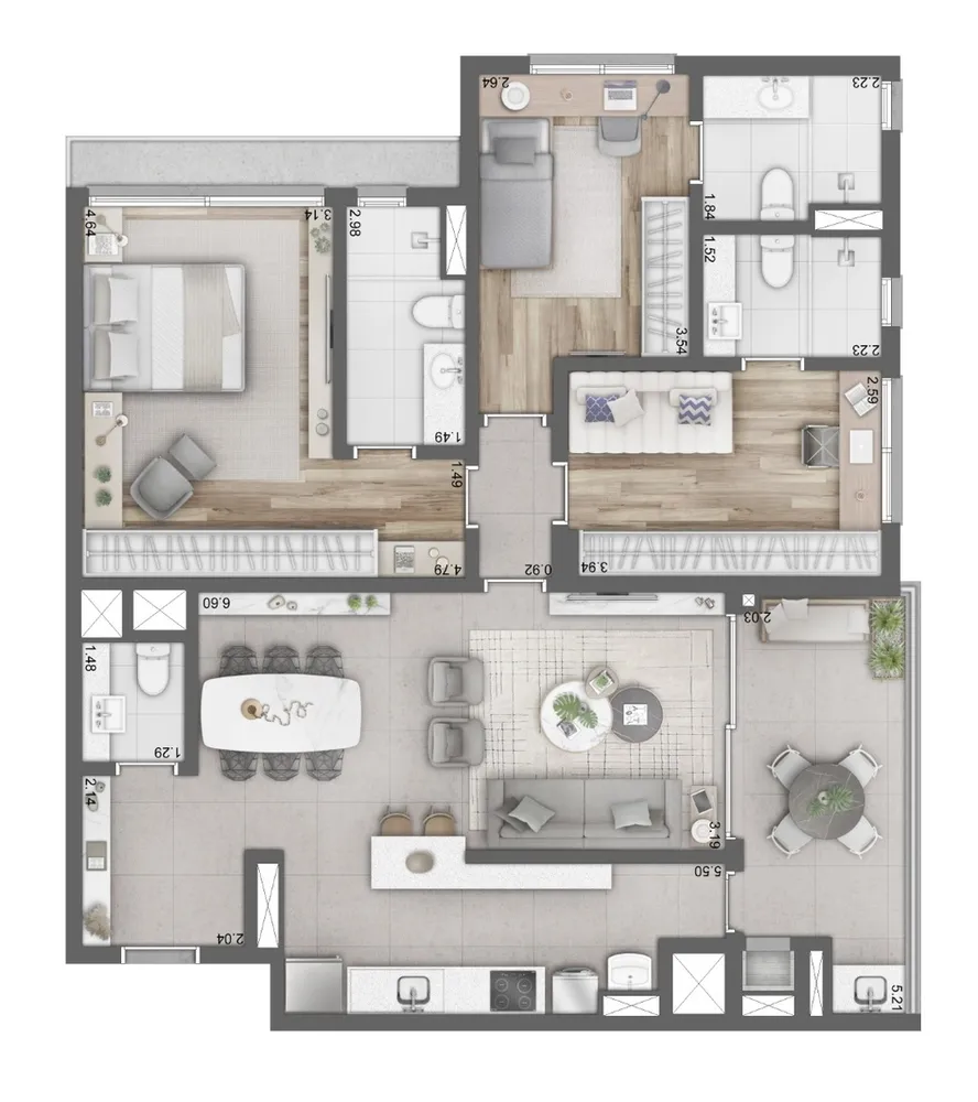 Apartamento, 3 quartos, 124 m² - Foto 11