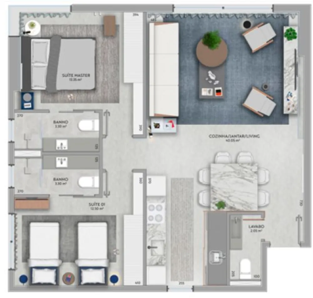 Apartamento, 1 quarto, 356 m² - Foto 12