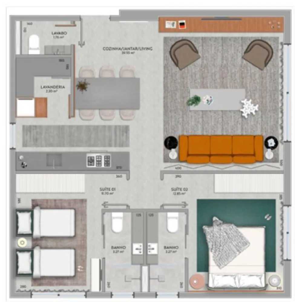 Apartamento, 1 quarto, 356 m² - Foto 10