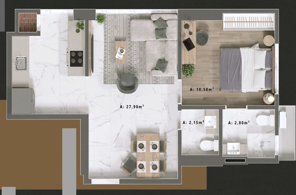Apartamento, 1 quarto, 49 m² - Foto 20
