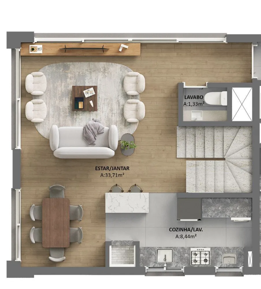Apartamento, 1 quarto, 59 m² - Foto 11