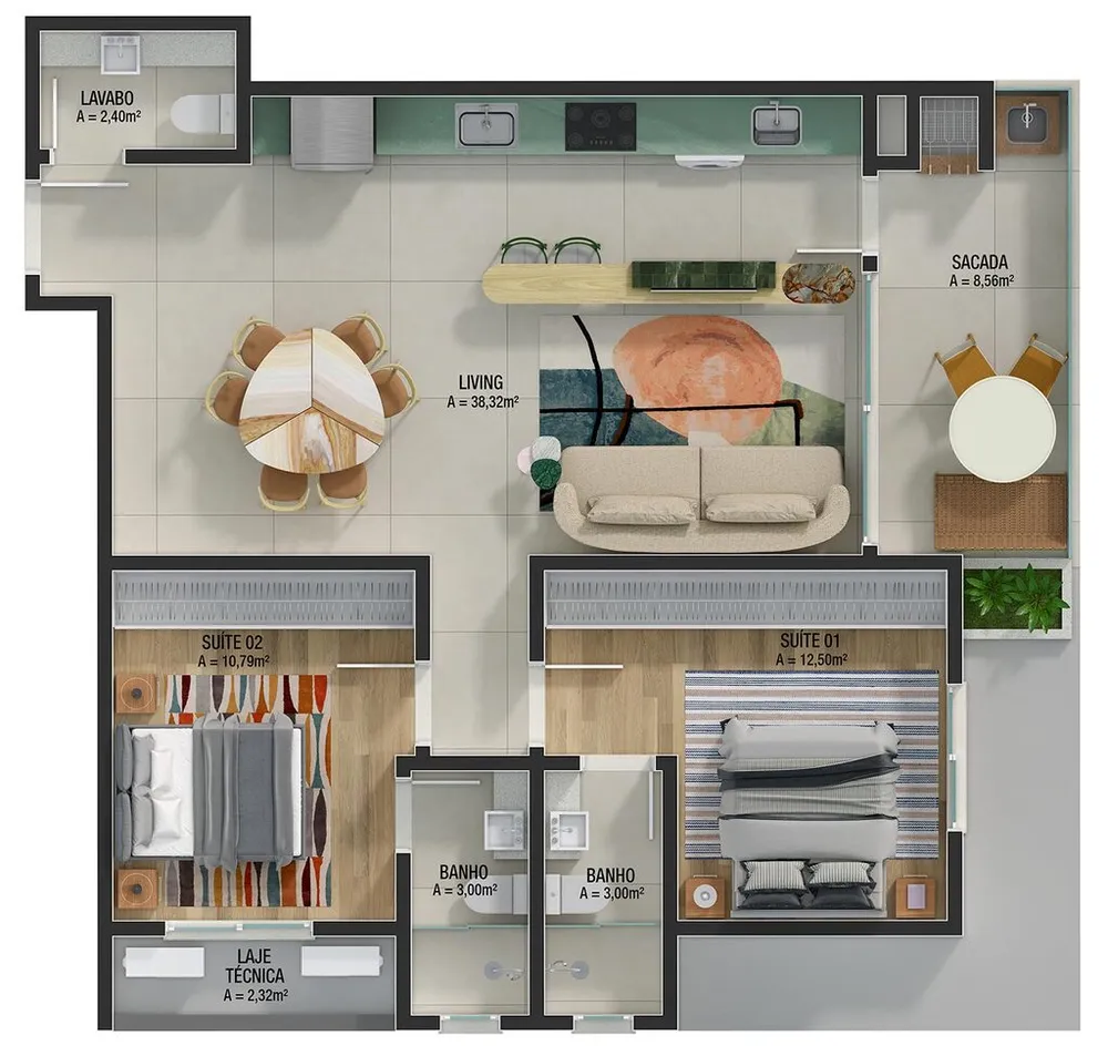 Apartamento, 3 quartos, 121 m² - Foto 8
