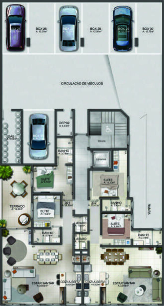 Apartamento, 2 quartos, 206 m² - Foto 1
