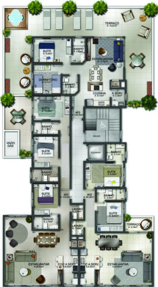 Apartamento, 2 quartos, 141 m² - Foto 5