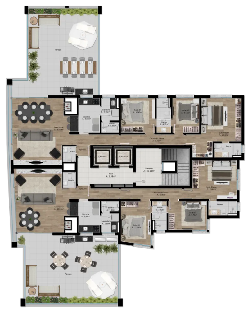 Apartamento, 3 quartos, 124 m² - Foto 10