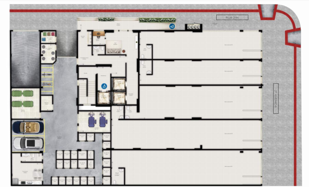 Loja-Salão, 75 m² - Foto 2
