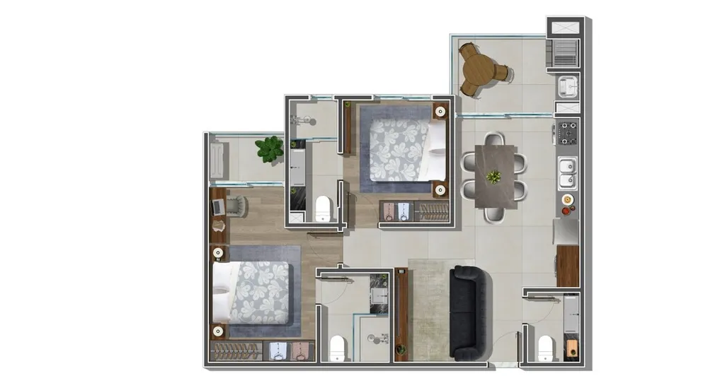 Apartamento, 2 quartos, 84 m² - Foto 8