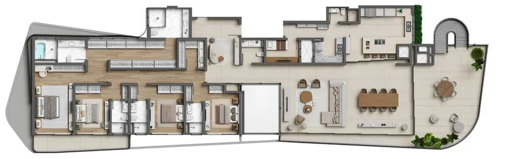 Apartamento, 4 quartos, 396 m² - Foto 2