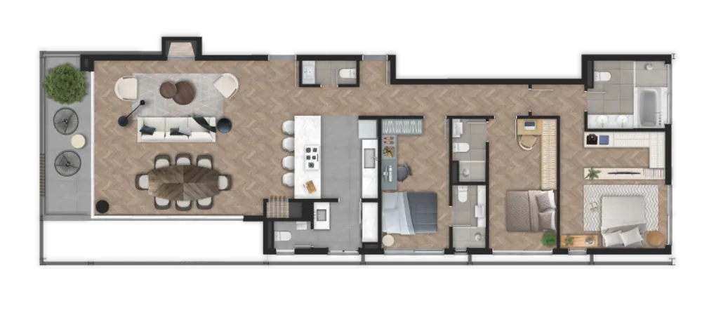 Cobertura, 3 quartos, 339 m² - Foto 2