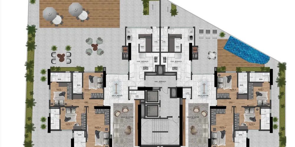 Apartamento, 4 quartos, 284 m² - Foto 3