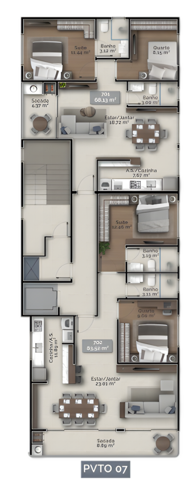 Apartamento, 3 quartos, 86 m² - Foto 11