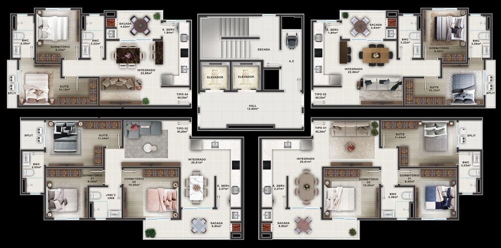 Apartamento à venda com 3 quartos, 85m² - Foto 12