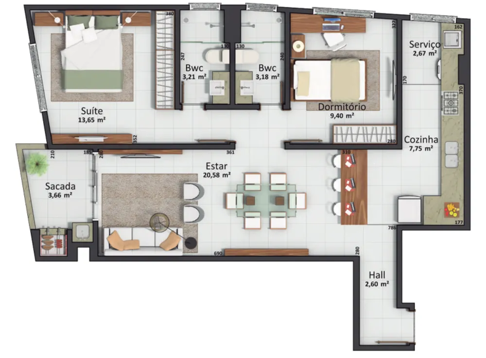 Apartamento, 2 quartos, 65 m² - Foto 11