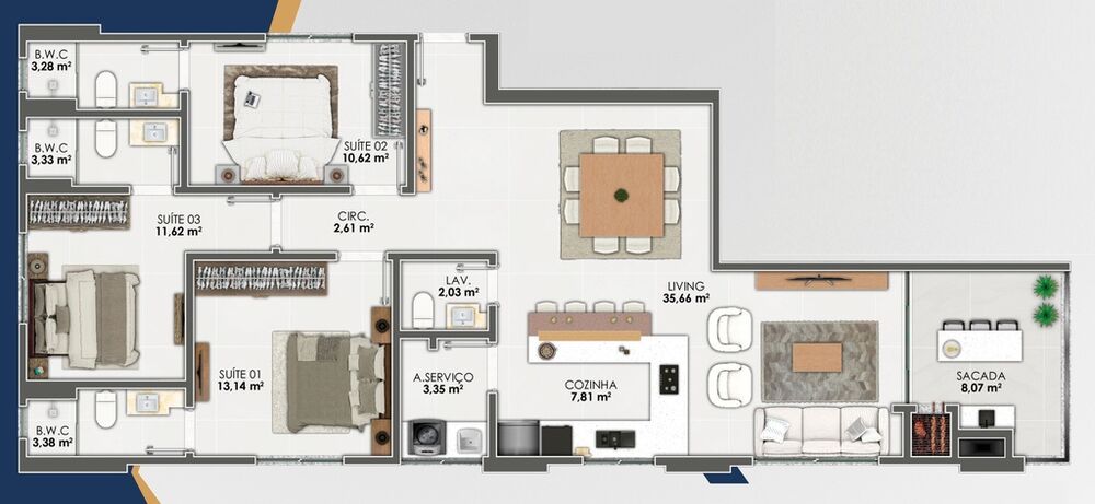 Apartamento, 3 quartos, 114 m² - Foto 16