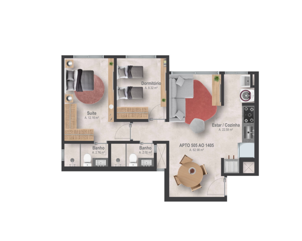 Apartamento à venda com 3 quartos, 87m² - Foto 8