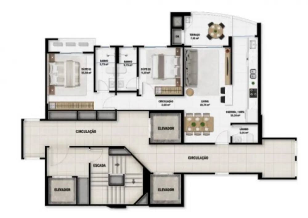 Apartamento, 3 quartos, 112 m² - Foto 28