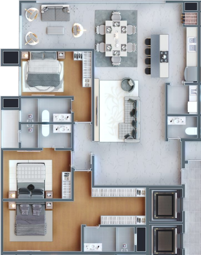 Apartamento, 3 quartos, 202 m² - Foto 13