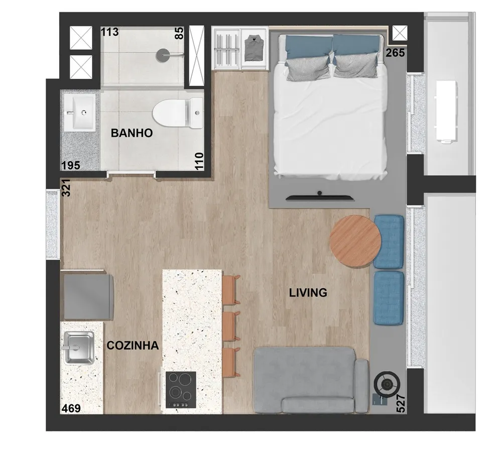 Apartamento, 1 quarto, 29 m² - Foto 5