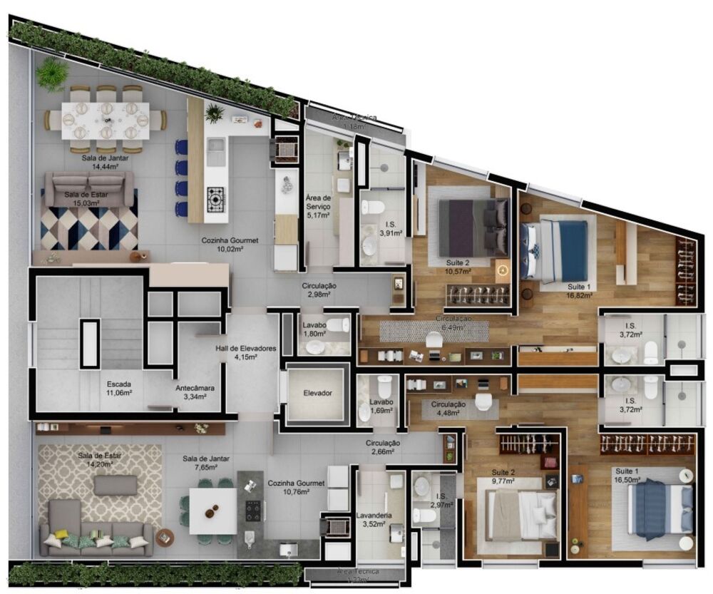 Apartamento, 2 quartos, 102 m² - Foto 2