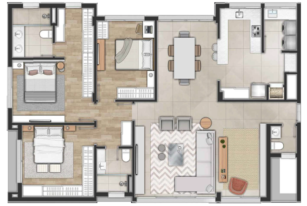 Apartamento, 3 quartos, 143 m² - Foto 6