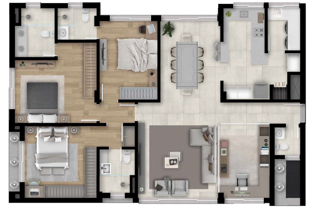 Apartamento, 3 quartos, 143 m² - Foto 4