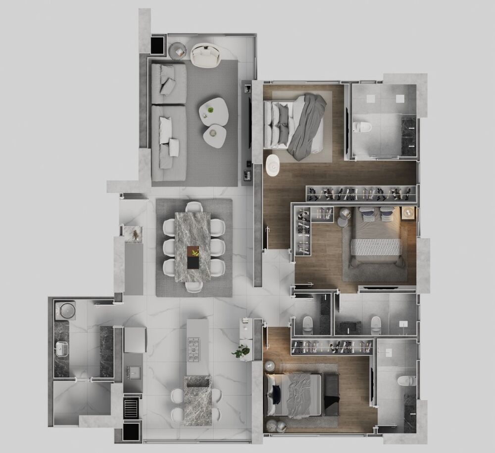 Apartamento, 3 quartos, 341 m² - Foto 6