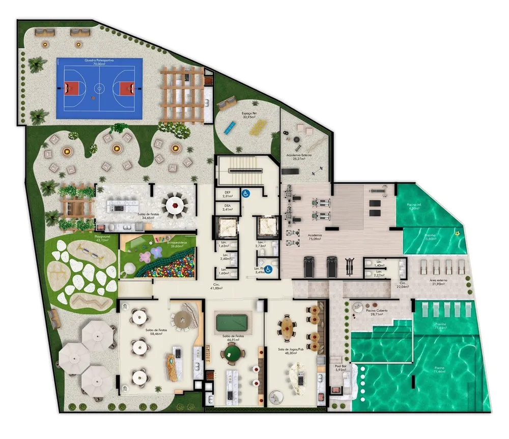 Apartamento, 2 quartos, 69 m² - Foto 3
