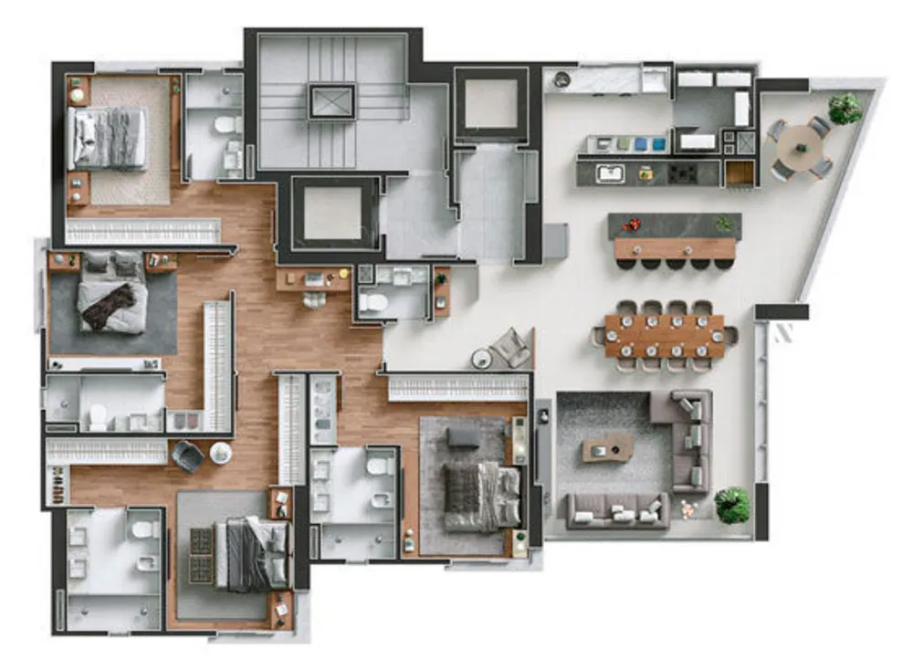Apartamento, 4 quartos, 190 m² - Foto 4