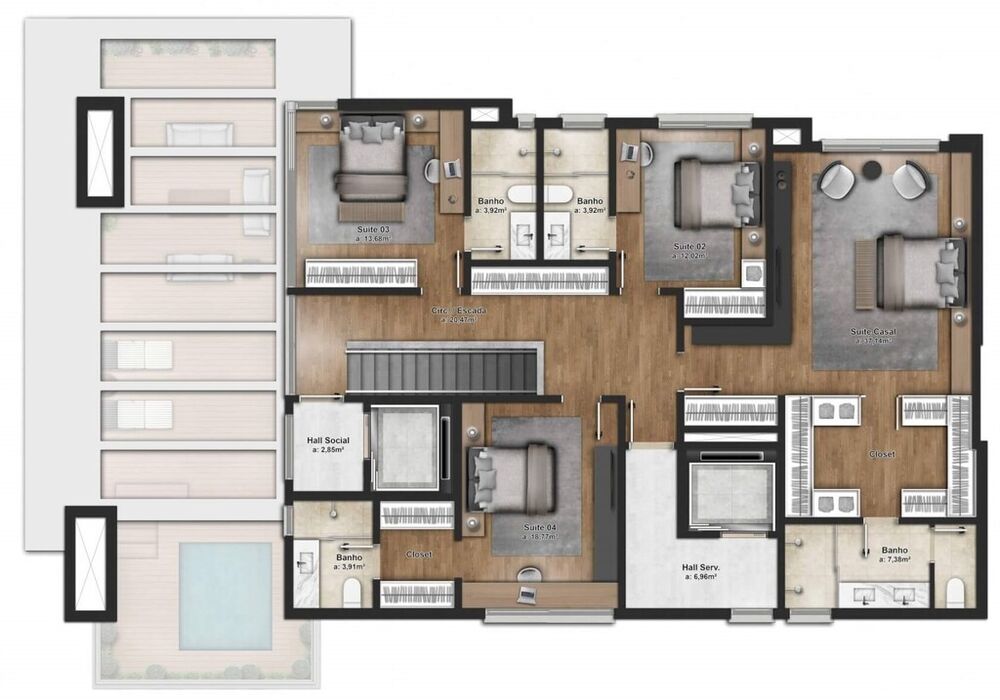 Apartamento, 4 quartos, 472 m² - Foto 12