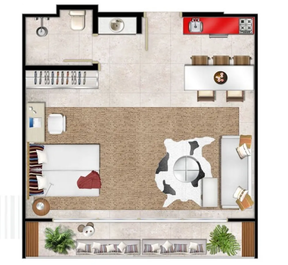 Apartamento, 1 quarto, 42 m² - Foto 11