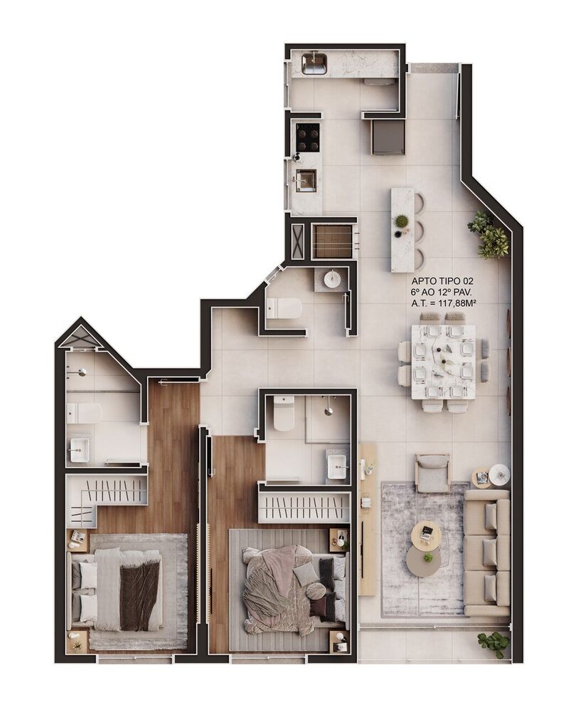 Apartamento, 3 quartos, 163 m² - Foto 8