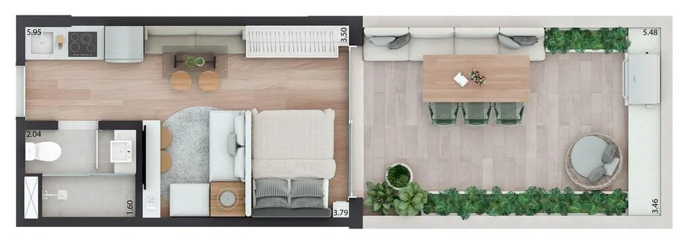 Apartamento, 1 quarto, 46 m² - Foto 7