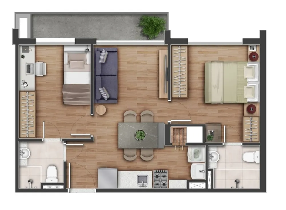 Apartamento, 2 quartos, 51 m² - Foto 12