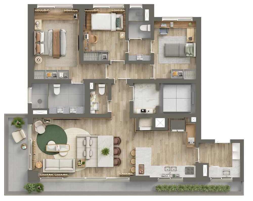 Apartamento à venda com 3 quartos, 147m² - Foto 8