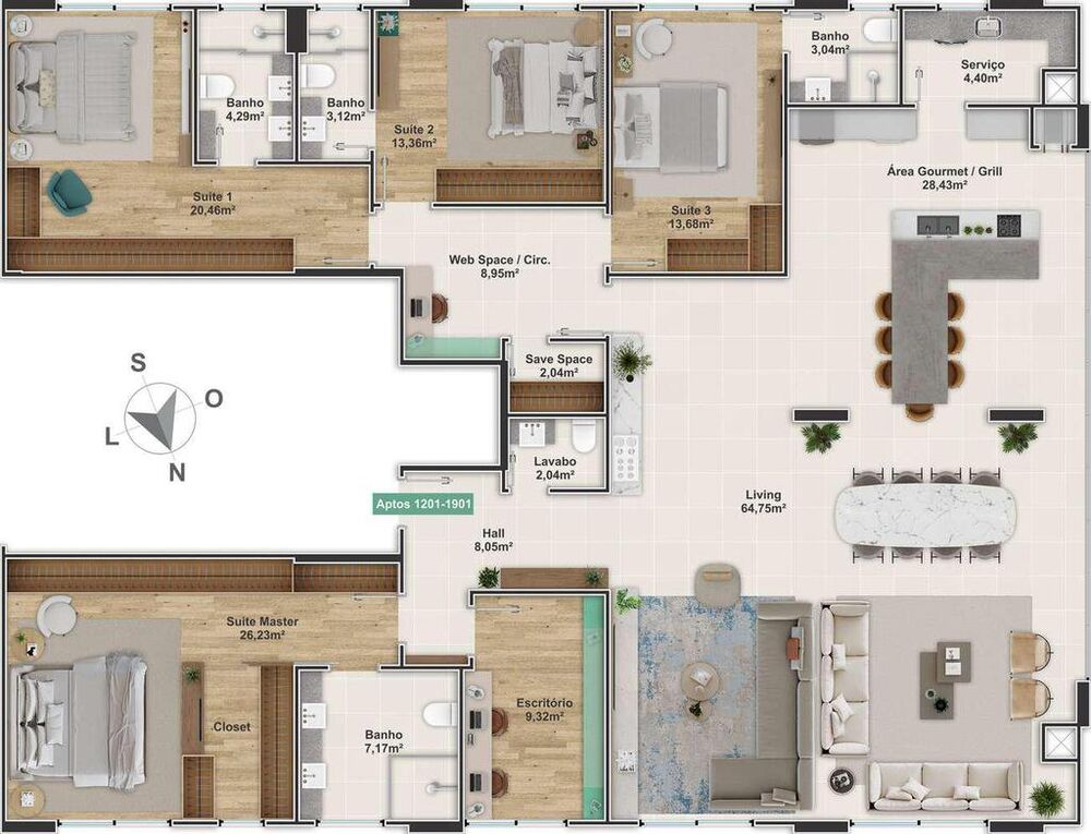 Apartamento, 5 quartos, 237 m² - Foto 8