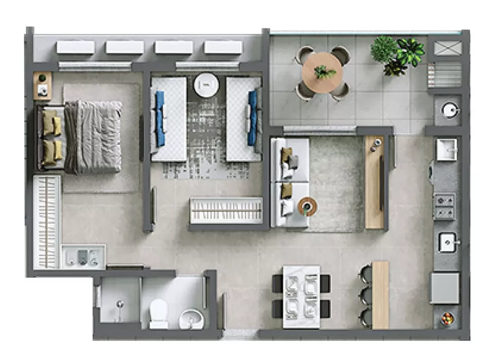 Apartamento, 3 quartos, 84 m² - Foto 1