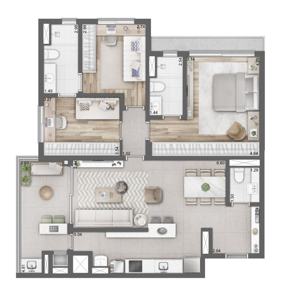 Apartamento à venda com 2 quartos, 67m² - Foto 12