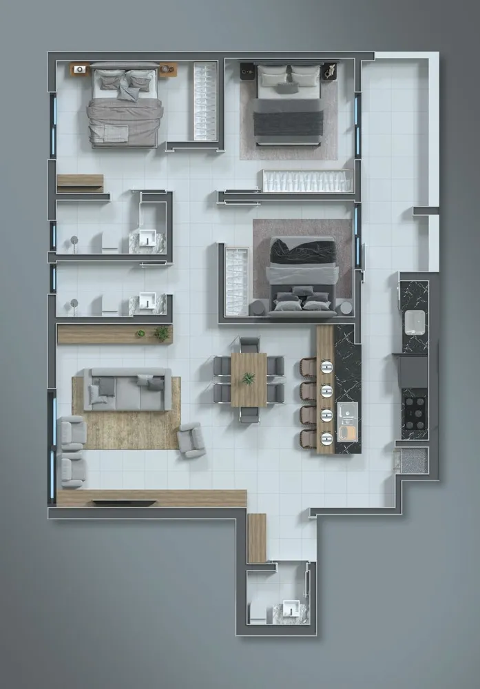Apartamento, 2 quartos, 67 m² - Foto 1