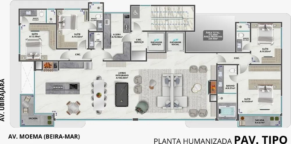 Apartamento, 4 quartos, 220 m² - Foto 12