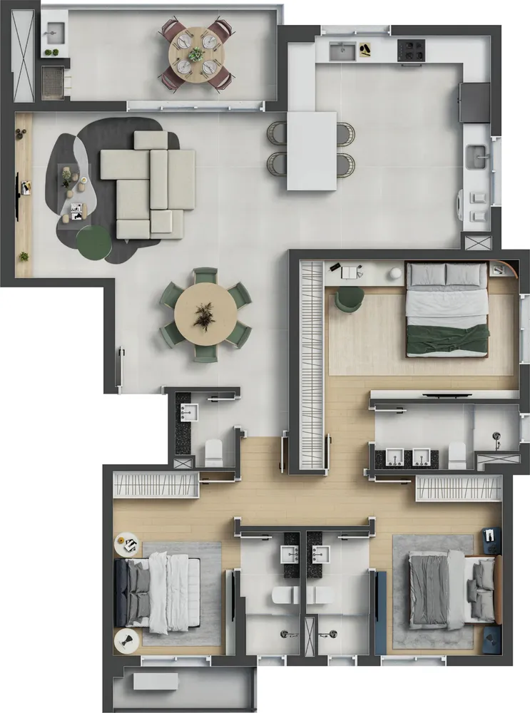 Apartamento, 3 quartos, 118 m² - Foto 8