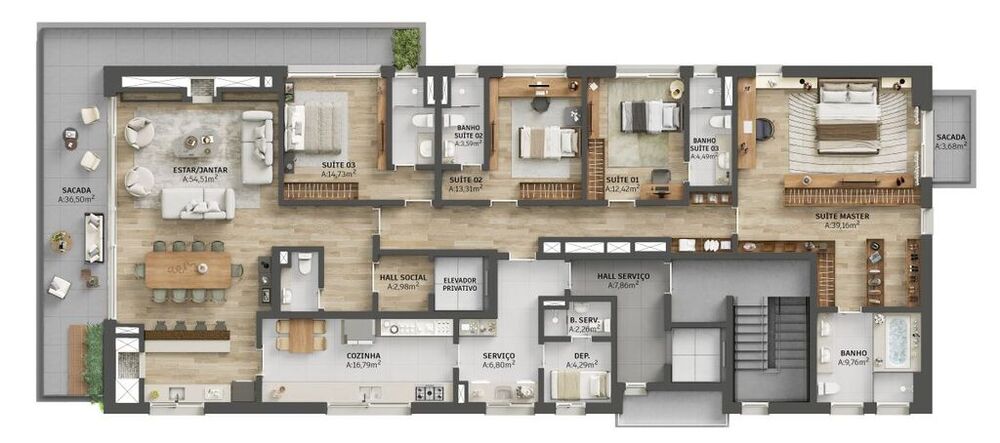 Apartamento, 4 quartos, 387 m² - Foto 4