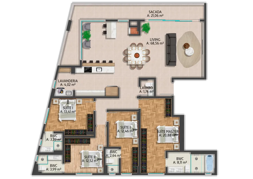Apartamento, 4 quartos, 148 m² - Foto 7