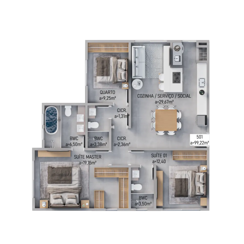 Cobertura, 3 quartos, 99 m² - Foto 16