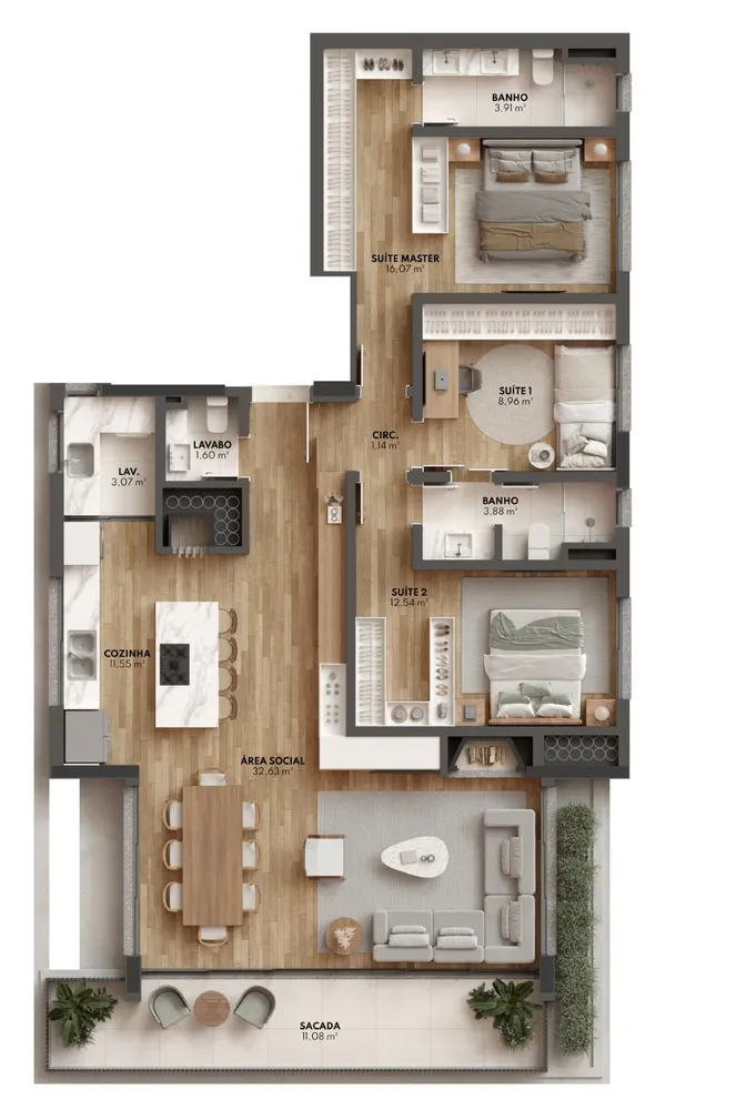 Apartamento, 3 quartos, 109 m² - Foto 11