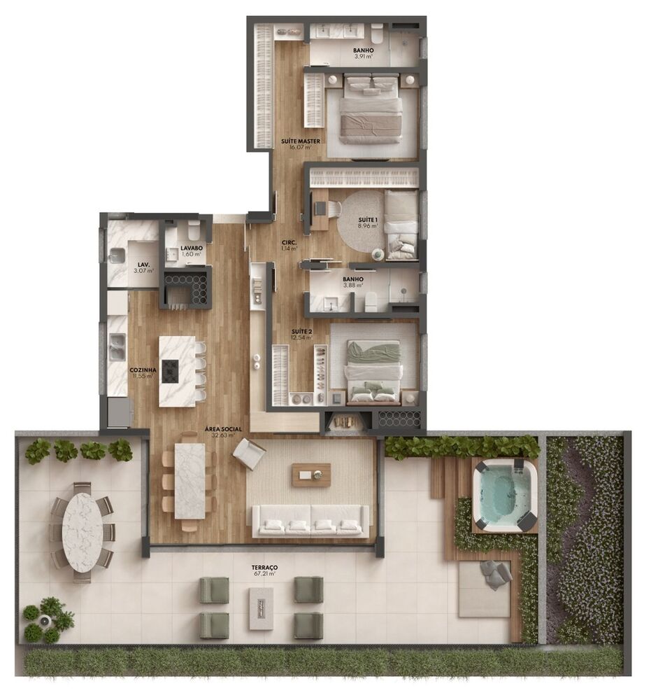 Apartamento, 3 quartos, 109 m² - Foto 2
