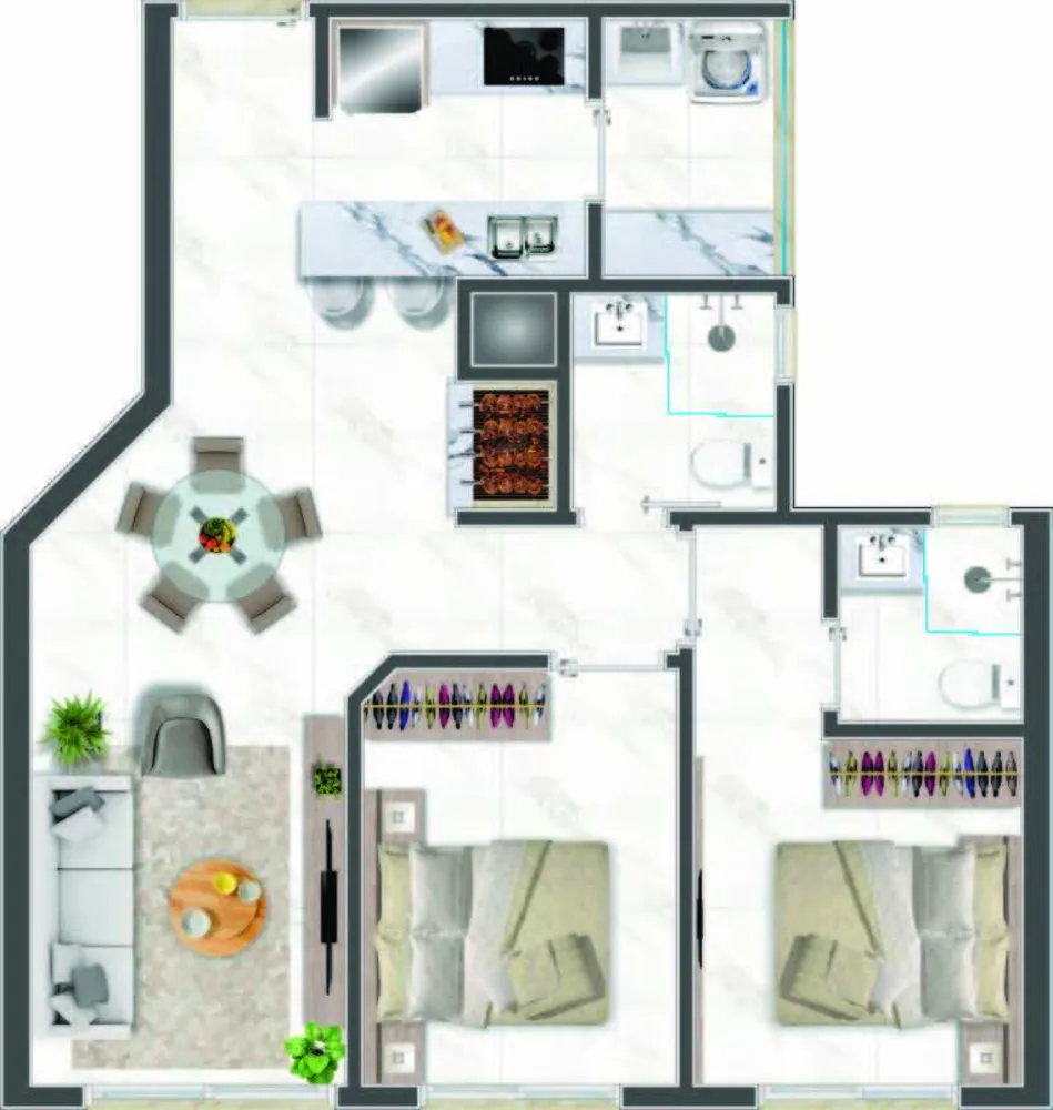 Apartamento, 2 quartos, 104 m² - Foto 4