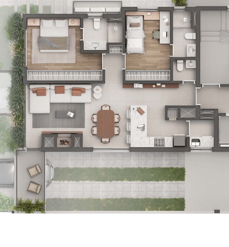 Apartamento à venda com 2 quartos, 96m² - Foto 2