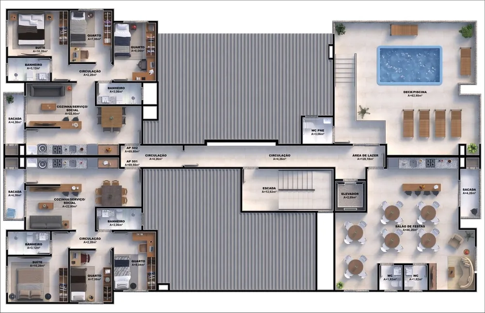Apartamento, 2 quartos, 64 m² - Foto 8
