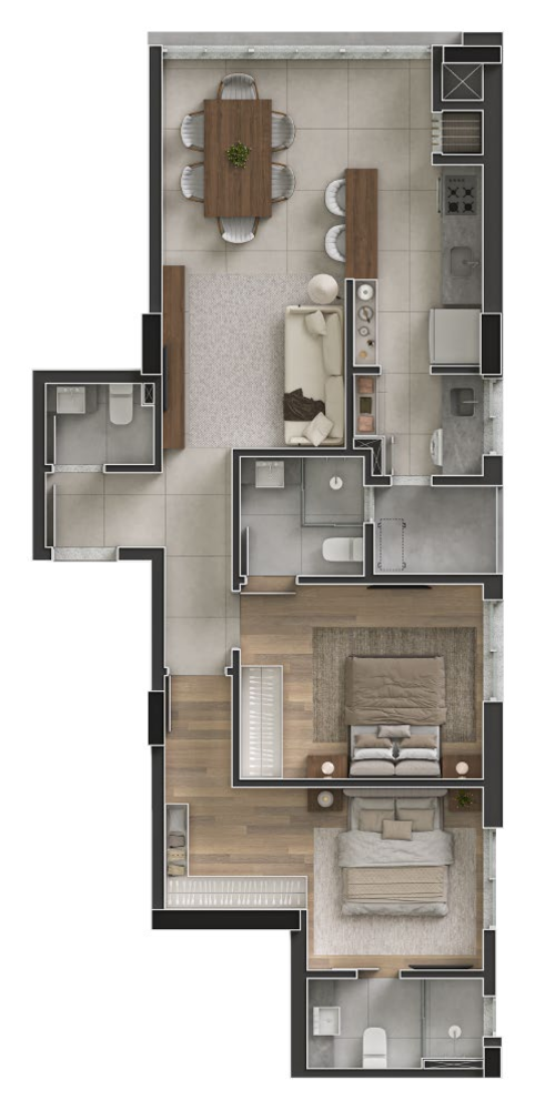 Apartamento à venda com 2 quartos, 76m² - Foto 11