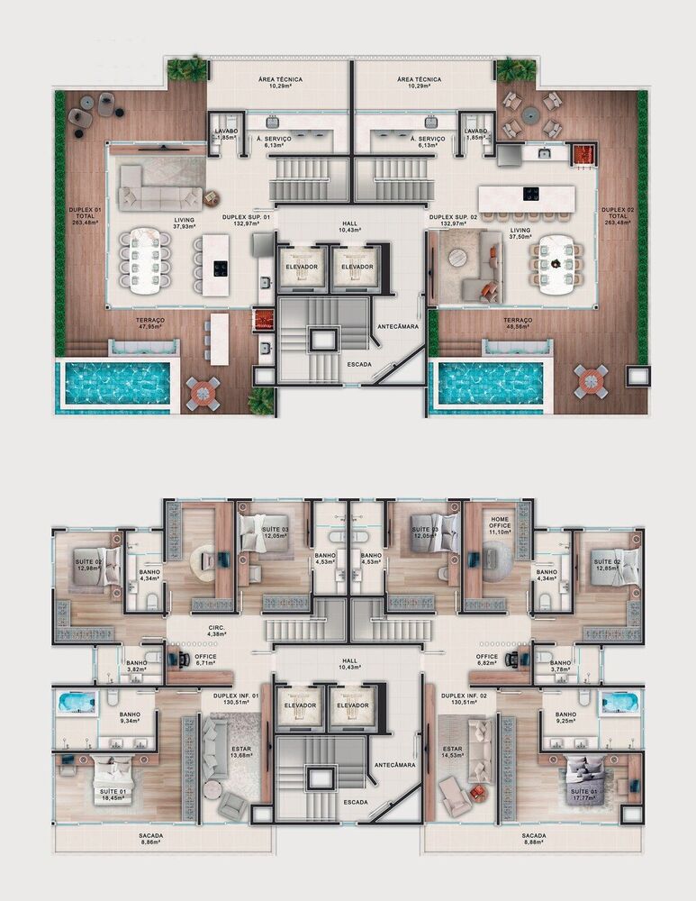 Apartamento, 3 quartos, 133 m² - Foto 3